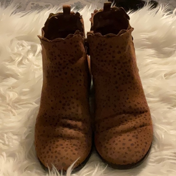 Brown Leopard Print Ankle Boots - Picture 1 of 6